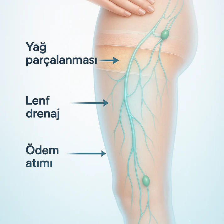 Bacak İnceltme Selülit Giderme, Ödem Atma, Sıkılaştırma Masaj Seti